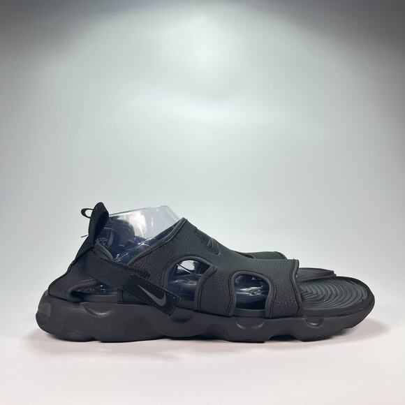 Nike Owaysis Black Slip On Sport Comfort Slides Sandals CT5545-002 Men’s Size 14 - Picture 1 of 10